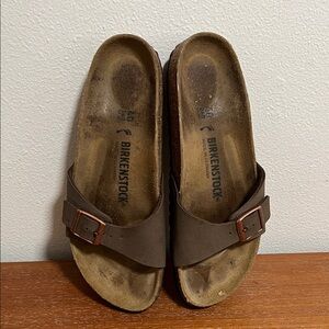Birkenstock Dark Brown Slide Sandals size 40